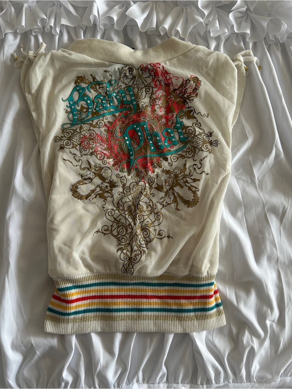 Vintage Ivory Graphic women top